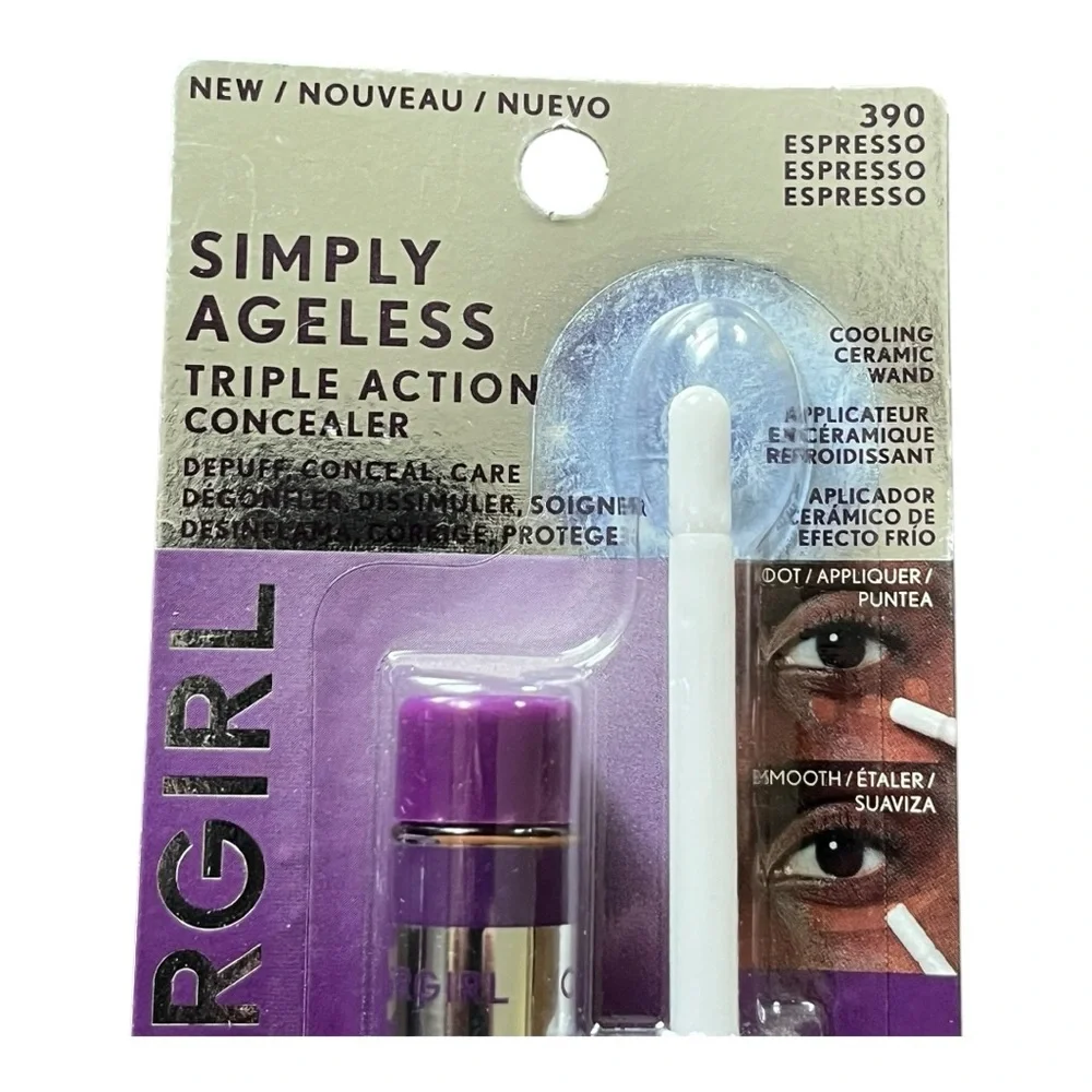 New Covergirl Simply Ageless Triple Action Concealer in shade 390 Espresso